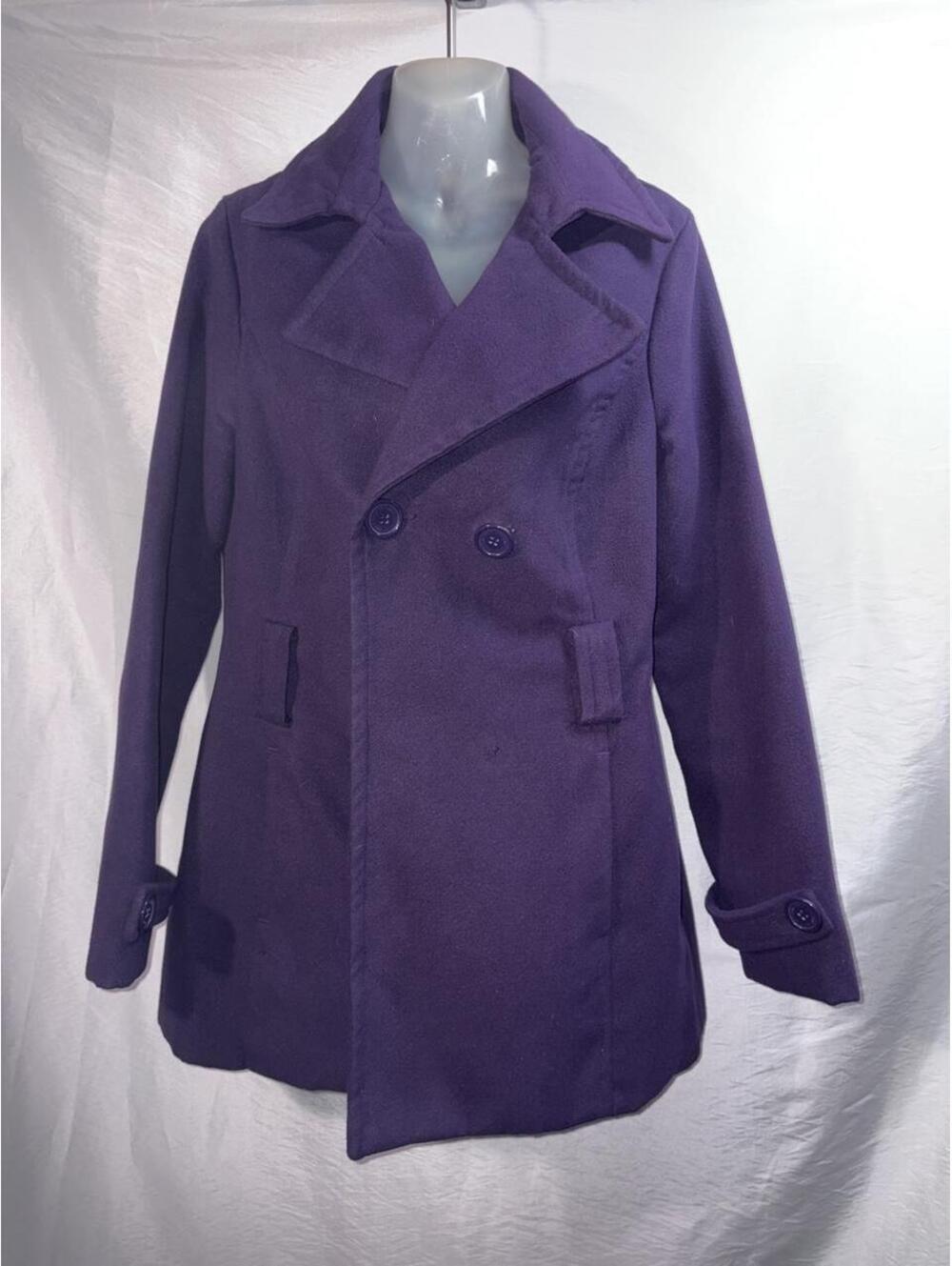 Jou Jou Purple wool & polyester peacoat